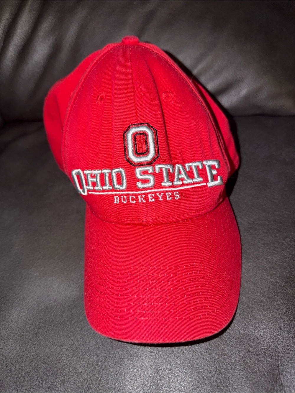 Ohio State Buckeyes Red Embroidered Baseball Cap